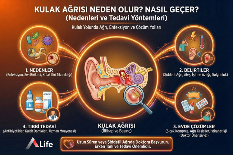 Kulak Ağrısı Neden Olur? Kulak Ağrısı Nasıl Geçer?