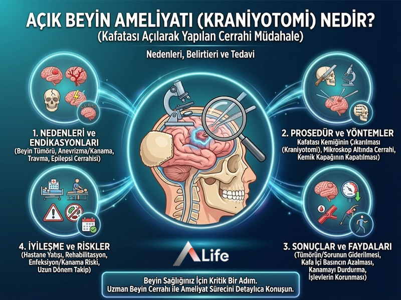 Açık Beyin Ameliyatı - A Life Ankara Hastaneleri Tedavi Rehberi