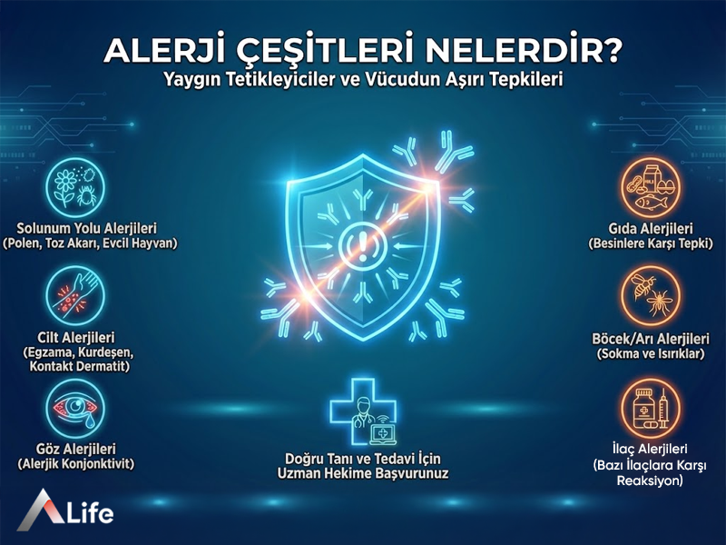 Alerji Çeşitleri Nelerdir ?