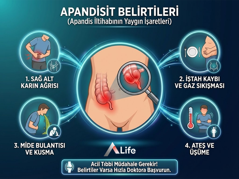 Apandisit Belirtileri