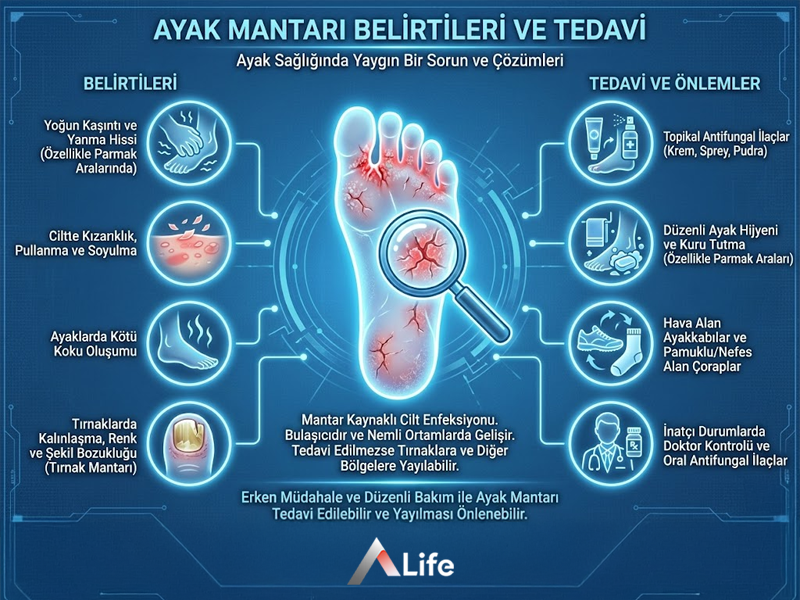 Ayak Mantarı Belirtileri ve Tedavi