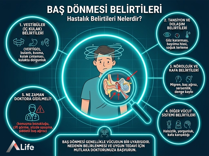 Baş Dönmesi Hastalık Belirtileri Nelerdir?