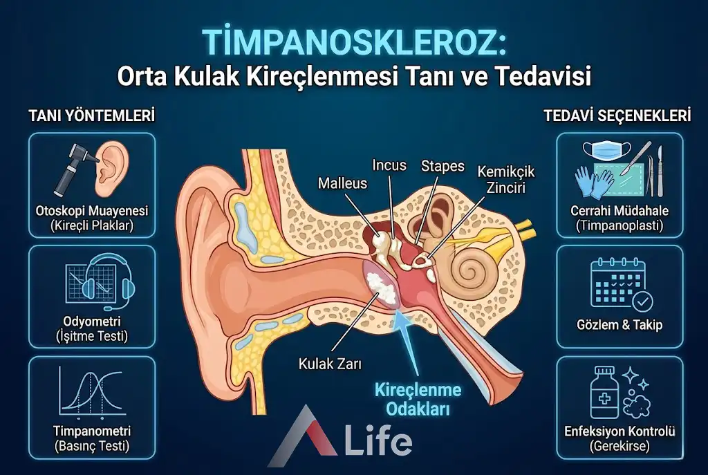 Timpanoskleroz: Orta Kulak Kireçlenmesi Tanı ve Tedavisi
