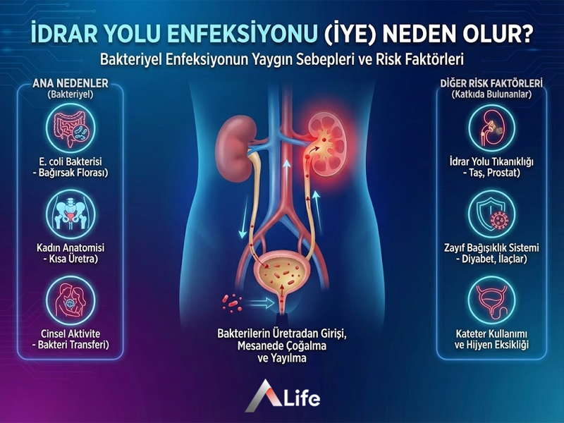 İdrar Yolu Enfeksiyonu Neden Olur ?