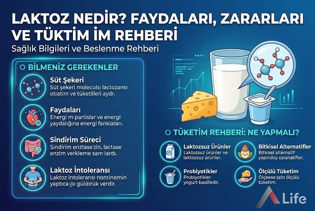Laktoz Nedir? Faydaları, Zararları ve Tüketim Rehberi