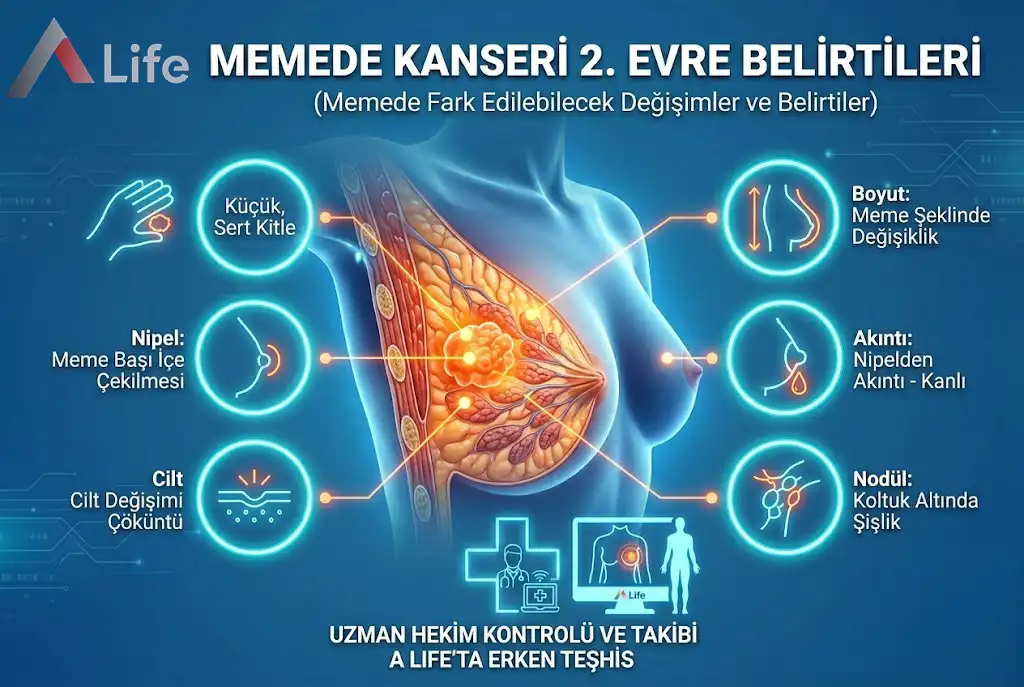 Memede Kanseri 2. Evre Belirtileri