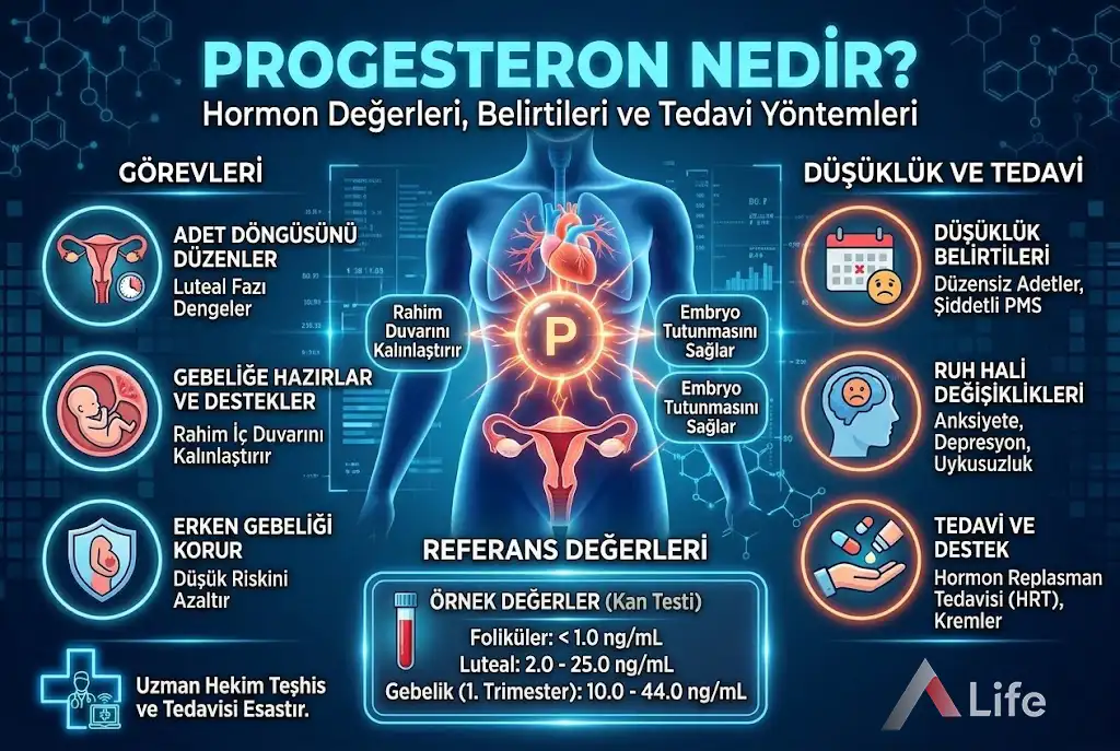 Progesteron Nedir? Değerleri, Belirtileri ve Tedavisi