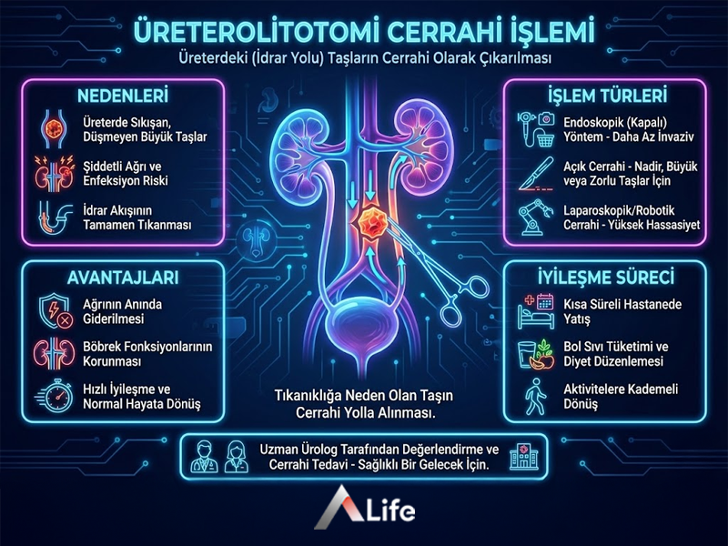 Üreterolitotomi Cerrahi İşlemi